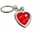 Breloc metalic forma inima, God is love!